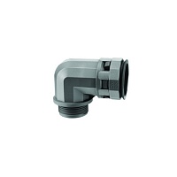 Муфта 90 грд. труба-коробка DN 23 мм, М25х1,5, полиамид, цвет черный