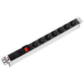 Гор блок розеток Rem-16, 1×16A, выкл, 7S, 19", вход C20