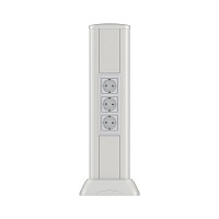 Алюминиевая колонна 0,5 м, цвет светло-серебристый металлик