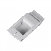 Клипса для боковых стенок, для напольных и настенных шкафов, цвет серый (1шт.)