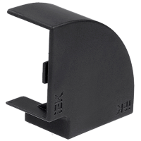 ELECOR Поворот 90град КМП 100х60 черный (2шт/компл) IEK