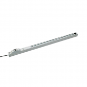 Блок розеток, 15 розеток + IEC 320 C13 , с индикатором, автоматом и фильтром (длина 1080 мм) (LZ-531) (Schuko)