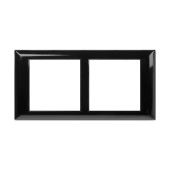 Рамка-суппорт "Avanti" для "In-liner Front", черный, 4 модуля