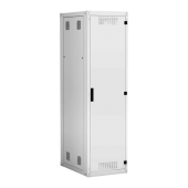 Напольный шкаф NETLAN 19", 42U, металлическая дверь, цельнометаллические стенки, Ш600хВ1996хГ800мм, в разобранном виде, серый