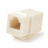 Проходной адаптер (coupler), RJ-12(6P6C) формата Keystone Jack, белый
