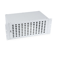 Кросс бокс оптический 19" на 96 SC (LC duplex) со сплайс пластиной и КДЗС (без пигтейлов и проходных адаптеров)