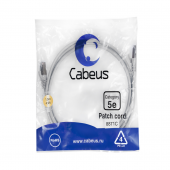 Патч-корд F/UTP, категория 5е, 2xRJ45/8p8c, экранированный, серый, LSZH, 1.5м