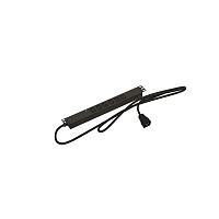 Блок розеток для 19" шкафов, горизонтальный, 6 розеток IEC320 C13, защита от перенапряжения с индикатором, кабель питания 2,5м (3х1,0мм2) с вилкой IEC