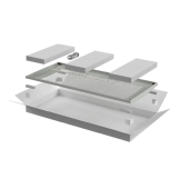 ITK LINEA E Дверь перфорированная 600мм шкафа 42U сер.