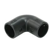 Поворот открывающийся на 90гр. CI32G IEK черный (5 шт/комп)