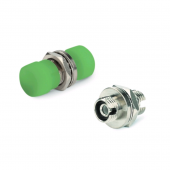 Оптический проходной адаптер FC-FC, SM, simplex, корпус металл, зеленые колпачки