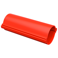 Труба гладкая разборная d=110мм красная (3м) IEK