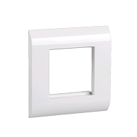 ITK Лицевая рамка для мод. Mosaic 80х80мм пл. суппорт бел.