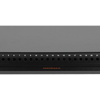 Оптический кросс NIKOMAX 19" Premium Line, 1U, до 24 FC/ST портов, выдвижной, с полкой,  черный, в комплекте: сплайс-кассета и КДЗС
