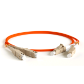 Патч-корд волоконно-оптический (шнур) MM 50/125, LC-SC, 2.0 мм, duplex, LSZH, 1 м
