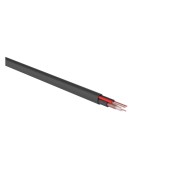 Кабель KBK-П-2 +2x0,75мм², (Cu/CCA) (96), черный, ø8,0 мм (бухта 200м) (одножильный РК 75-2-11)  PROconnect