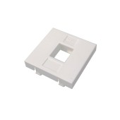 Адаптер Mosaic 45х45 мм для модуля Keystone, 1 порт, белый 