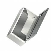 Сварной металлический корпус CDE, 800х400х120 мм, с фланцами, IP55