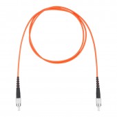 Шнур оптический коммутационный (патч-корд), FC-FC симплекс (simplex) OM2, нг(А)-HF, оранжевый, 1,0 м