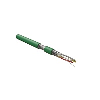 Кабель интерфейса KNX/EIB, 4х20 AWG, однопроволочные жилы (solid), F/UTP, LSZH, зеленый