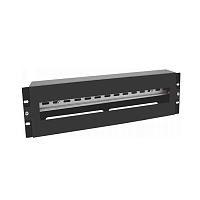Модуль с DIN рейкой для 19" 3U RAL9005