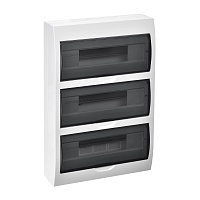 Корпус пластиковый ЩРН-П-36 черн. прозр. дверь IP41 GENERICA