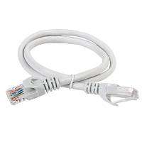 ITK Коммутационный шнур (патч-корд), кат.6 UTP, 5м, серый