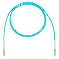 Шнур оптический коммутационный (патч-корд), LC-LC симплекс (simplex) OM3, нг(А)-HF, бирюзовый, 1,5 м