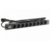 ССД PH22-9D2 ITK PDU 9 розеток нем. ст, 1U, шнур 2м вилка С14 ал.проф