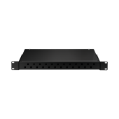 Оптический кросс NIKOMAX 19" Essential Line, 1U, до 24 FC/ST портов, стальной, черный, неукомплектованный