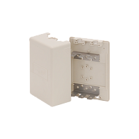 Бокс настенный распределительный NIKOMAX, на 3 плинта (до 30-ти пар), с кронштейнами, пластиковый, 150х105х56мм, бежевый