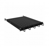 Полка стационарная с универсальным 19"-м креплением, с кабельными кольцами, высотой 1U, с изменяемой глубиной 450-550 мм, ш