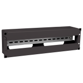 ITK Панель электрораспределительная 3U с DIN-рейкой черная