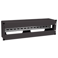 ITK Панель электрораспределительная 3U с DIN-рейкой черная