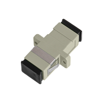 Адаптер NIKOMAX волоконно-оптический, соединительный, многомодовый, SC/UPC-SC/UPC, одинарный, пластиковый, бежевый, уп-ка 2шт.