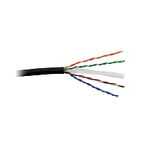 Кабель Суприм U/UTP, 4 пары, Кат.6 (Класс E), 250 МГц, AWG 23, внешний, ПЭ, до -60°С, черный, катушка 500 м