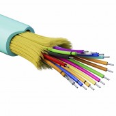 Кабель волоконно-оптический, распределительный, арамидные упрочняющие нити, для внутренней прокладки, нг(A)-HFLTx, 16 ОВ, категория OM3 (G.651.1) плот