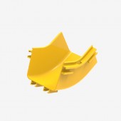 Угол 45° внутренний (вверх) для оптического лотка 120х100 мм