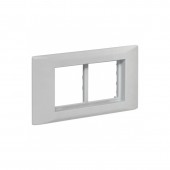 Рамка+суппорт 4 модуля (2 поста) для парапетного кабельного канала EKF C-Line