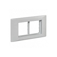 Рамка+суппорт 4 модуля (2 поста) для парапетного кабельного канала EKF C-Line