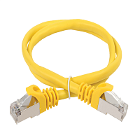 ITK Коммутационный шнур (патч-корд), кат.5Е FTP, 1м, желтый