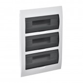 Корпус пластиковый ЩРВ-П-36 черн. прозр. дверь IP41 GENERICA