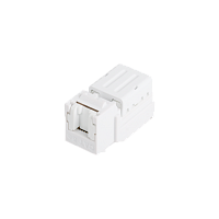 Модуль-вставка NIKOMAX типа Keystone, Кат.5е (Класс D), 100МГц, RJ45/8P8C, FT-TOOL/110/KRONE, T568A/B, неэкранированный, со шторкой, белый - гарантия: