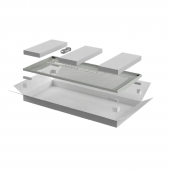 ITK LINEA E Дверь перфорированная 600мм шкафа 42U сер.