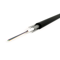 Кабель волоконно-оптический 9/125 (SMF-28 Ultra) одномодовый, 24 волокна, single loose tube, гелезаполненный, с силовыми элементами, бронированный