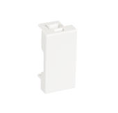 Вставка-заглушка NETLAN типа Mosaic 22,5x45мм, белая, уп-ка 10 шт.