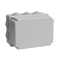 Коробка КМ41245 распаячная для о/п 190х140х120 мм IP44 (RAL7035, 10 гермовводов)