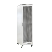 Шкаф телекоммуникационный напольный 19",42U(800x1000), ШТ-НП-42U-800-1000-П, передняя дверь перфорированная ССД