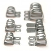 Скоба металлическая однолапковая СМО оцинкованная, 21-22 мм (100шт)