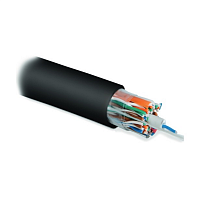 Кабель витая пара, неэкран U/UTP, категория 5, 25 пар (4 пары (24 AWG)х6 + 1пара (24 AWG)), однож(solid), внешний, PE, -40°C – +60°C, черный